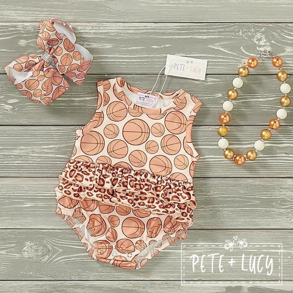 Basketball Safari Infant Romper